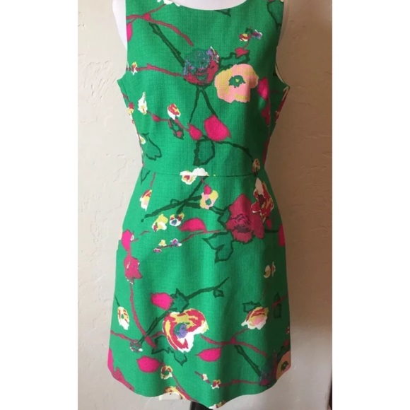 J. Crew Factory Dresses & Skirts - J. Crew Factory Floral Shift Sz 6 Green Floral
